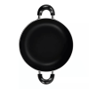 Better Chef 12" Aluminum Non-Stick Metallic Red Deep Fryer with Glass Lid