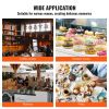 VEVOR Electric Donut Maker, 1550W Commercial Doughnut Machine with Non-stick Surface, 12 Hole Double-Sided Heating Waffle Machine Makes 12 Doughnuts