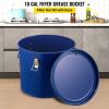 VEVOR Fryer Grease Bucket 10 Gal Oil Disposal Caddy Steel Fryer Oil Bucket w/Rust-proof Coating 37.9L Oil Transport Container w/Lid & Lock Clips Oil C