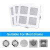 25Pack 3.94×3.94in Disposable Floor Drain Sticker Shower Drain Hair Catcher Drain Mesh Strainer for Sink Bathtub Laundry Room Bathroom