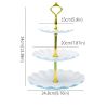 1pc; Plastic Dessert Display Table; Wavy European And American Style; Buffet Tea Break Cake Dessert Service Tray Fruit Plate