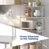 Stainless Steel Kitchen Overshelf with Adjustable Lower Shelf, Space-Saving Countertop Storage Rack