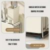 1 Universal Metal Kitchen Knife Holder with Chopping Board Storage, Knife - free. 6 - Slot Large - volume Design
