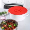 1pc 10.3in/25.8cm Large Silicone Fresh Keeping Lid; Heat Resistant Strong Sealing Microwave Cover; Kitchen Accessories