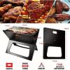 Portable & Foldable Outdoor Charcoal Grill for Tailgating. Durable Metal Build, Ideal for Camping, Picnics, RV Trips