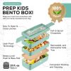 Stylish Bento Box for Adults Upgraded Version Perfect for Work Travel and On the Go Meals 32 oz Green