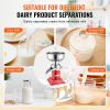 VEVOR Milk Cream Centrifugal Separator, 304 Stainless Steel Electric Cream Separators, 100L/H Output 10500RPM Goat Milk Separator
