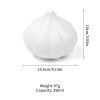 Garlic-Shaped Food Saver Container – 350ml (12.3oz) White Plastic Garlic Storage Box for Fruits & Vegetables, Kitchen Fridge Organizer
