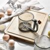 Plastic Semi-Automatic Handheld Flour Sieve, Baking Flour Filter for Sifting Flour and Powdered Sugar