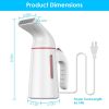 700W Portable Handheld Garment Steamer, Travel Clothes Steamer with 30-Second Heat-Up and 150ml Water Tank for Wrinkle Removal