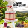 VEVOR Fruit Wine Press, 4.75 Gallon/18L, Solid Wood Basket with 8 Blocks, Manual Juice Maker