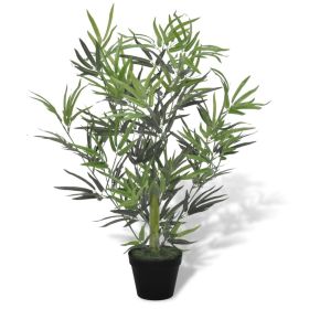 vidaXL Artificial Bamboo Tree with Pot, 80cm for Home and Office Decor