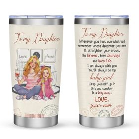 20oz Car Travel Cup with Lid, Reusable Drink Tumbler for Hot & Cold Beverages (Option: Style25)