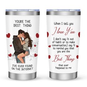 20oz Car Travel Cup with Lid, Reusable Drink Tumbler for Hot & Cold Beverages (Option: Style33)