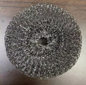 Kitchen Soap Dispensing Palm Brush with Push Button, Dish Cleaning Scrubber Tool (Option: Steel Wool)