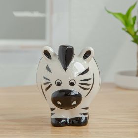 Simple Cartoon Animal Ceramic Succulent Flower Pot for Home and Desk Decor (Option: E)