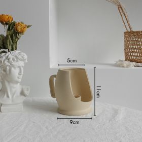 Minimalist Ceramic Vase for Dry Flower Arrangements, Simplicity Home Décor Art Vase for Living Room Display (Option: K)