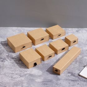 Jewelry Packaging Box with Drawer Storage Tray for Bracelets, Necklaces, Rings, and Earrings (Option: Light Brown-21X4.5X3.5cm)