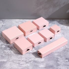 Jewelry Packaging Box with Drawer Storage Tray for Bracelets, Necklaces, Rings, and Earrings (Option: Pink-21X4.5X3.5cm)