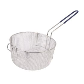 Stainless Steel Frying Basket with Long Handle, Reusable Rust-Resistant Fry Net for Fish & Chicken (Option: Hook style)