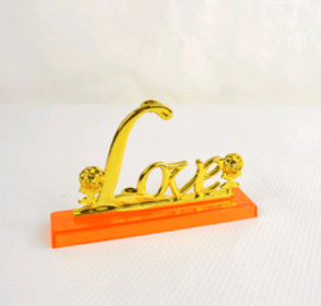 24K Luminous Gold Rose Flower Set, Elegant Color-Preserved Rose Display for Romantic Gifts and Home Décor (Option: LOVE base)
