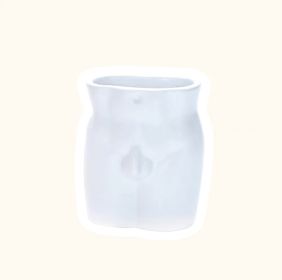 INS-Style Creative Human Body Ceramic Vase, Modern Sculptural Art Vase for Home Décor and Flower Display (Option: Human body)