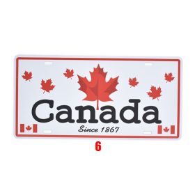 Vintage Tin Painting Wall Art, Retro Metal Sign Decor for Home, Bar, Café, or Garage Display (Option: 06)