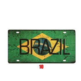Vintage Tin Painting Wall Art, Retro Metal Sign Decor for Home, Bar, Café, or Garage Display (Option: 010)