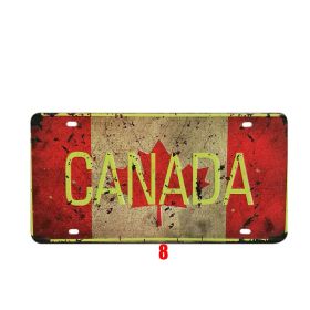 Vintage Tin Painting Wall Art, Retro Metal Sign Decor for Home, Bar, Café, or Garage Display (Option: 08)