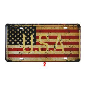 Vintage Tin Painting Wall Art, Retro Metal Sign Decor for Home, Bar, Café, or Garage Display (Option: 02)