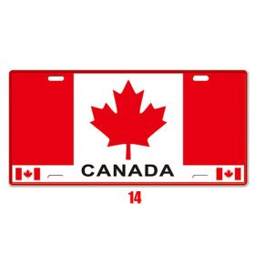 Vintage Tin Painting Wall Art, Retro Metal Sign Decor for Home, Bar, Café, or Garage Display (Option: 014)
