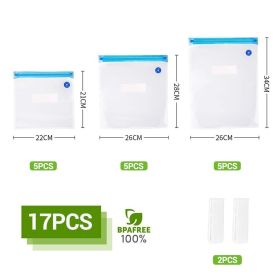 Vacuum Composite Packaging Bags for Food Storage and Sealing (Option: Blue-21x22CM)