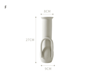 Nordic Style Ceramic Decorative Vase for Modern Home Decor (Option: F)