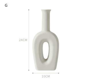 Nordic Style Ceramic Decorative Vase for Modern Home Decor (Option: G)