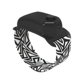 Hand Sanitizer Bracelet in Various Styles for Portable Personal Hygiene (Color: Black)