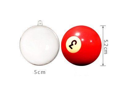 Hollow Plastic Hanging Ball Decoration, PS Clear Ornament Ball for DIY Crafts, Events, and Home Décor (Option: 50mm)