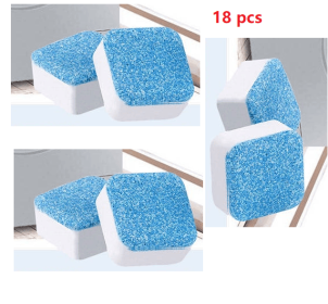 Washing Machine Tub Cleaner Bombs, Deep-Clean Tablets for Removing Odor and Residue in Top and Front Load Washers (Option: 18pcs)