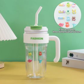 DH-037 Mark Handle Cup, Reusable Drink Mug with Comfortable Grip for Hot & Cold Beverages (Color: White)