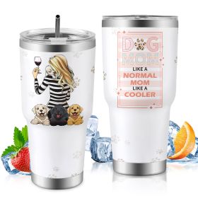 30oz Car Travel Cup with Lid, Reusable Drink Tumbler for Hot & Cold Beverages (Option: Style22)