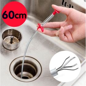 60CM Hair Cleaner Drain Clog Remover (Option: Color randomised)