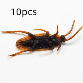 Halloween Fake Cockroach Simulation Toy, Realistic Scary Prank Bug for Funny Gags, Party Décor, and Tidy Jokes (Option: Cockroach-10pcs)