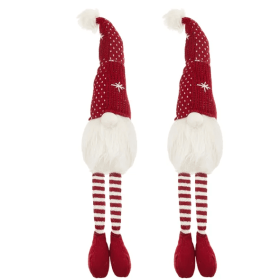Christmas Gnome Decorations, 2-Piece Set Holiday Table Ornaments for Home Décor, Parties, and Festive Gifts (Option: As Pic)