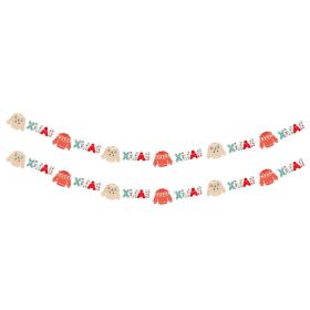 Christmas Party Decorative Flag Banner for Indoor & Outdoor Holiday Celebrations (Option: W13278814)