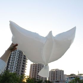 Peace Pigeon Foil Balloon, Aluminum Film Dove Balloon Decoration for Parties, Events, and Celebration Décor (Option: White pigeon)