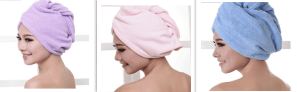 Women’s Hair Dryer Cap Towel, Absorbent Quick-Dry Hair Wrap for Reducing Frizz and Heat Damage After Shower (Option: SET)