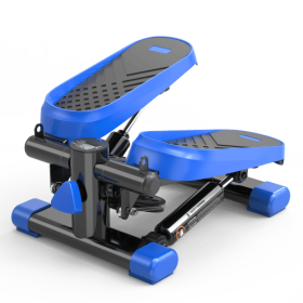 Mini Stepper for Home and Office Exercise, 330 lb Capacity Stair Stepper with Resistance Bands and LCD Monitor (Option: BlackBlue)