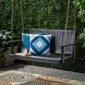 Tambora Outdoor Porch Swing Chair for Patio, Garden & Backyard Relaxation (Color: DARK GREY)