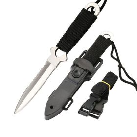 Durable Outdoor Knife with Sharp Blade and Sturdy Handle for Camping, Hiking and Adventure Use (Option: White tip)