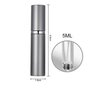 Refillable Travel Perfume Atomizer Spray Bottle for Portable Fragrance Storage and Sampling (Option: 5ML Starry Grey)
