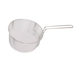 Stainless Steel Frying Basket with Long Handle, Reusable Rust-Resistant Fry Net for Fish & Chicken (Option: Stainless steel without hooks)